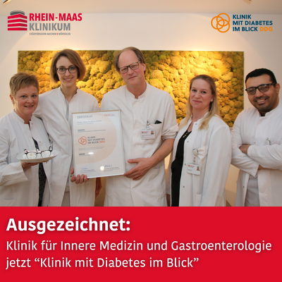 Klinik mit Diabetes im Blick