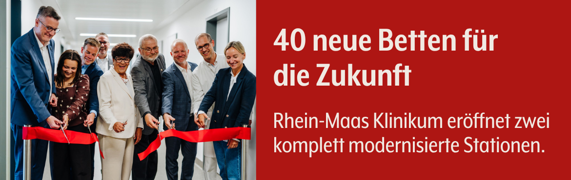 40 neue Betten für die Zukunft: Rhein-Maas Klinikum eröffnet zwei komplett modernisierte Stationen