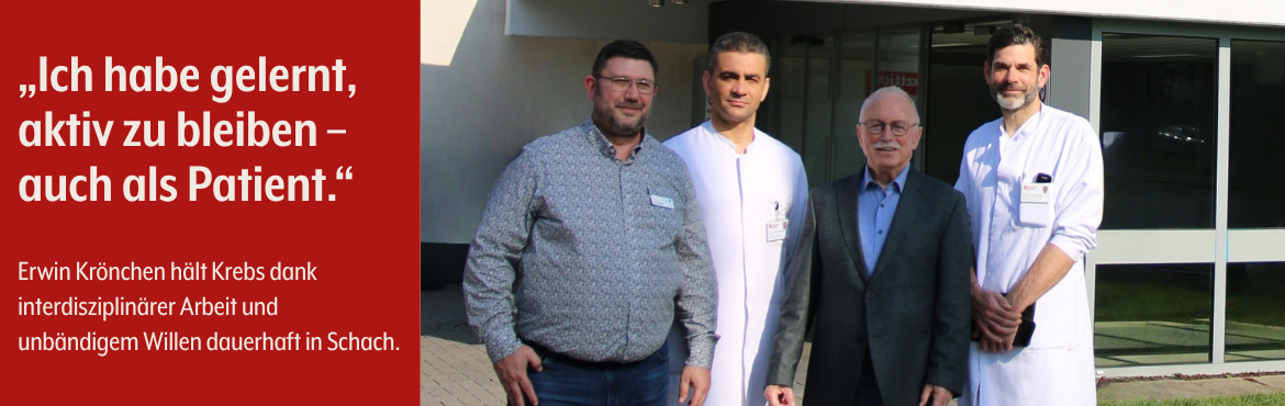 Erwin Krönchen hält Krebs dank interdisziplinärer Arbeit und unbändigem Willen dauerhaft in Schach.